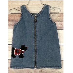Copper Key Girls Poodle Dress Sz 5 Blue Denim